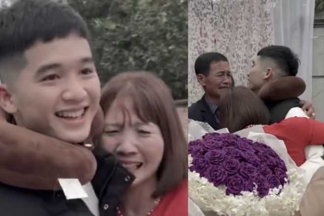 Sau 4 năm đi XKLĐ, chàng trai trở về bất ngờ trong ngày cưới anh trai khiến bố mẹ vỡ òa