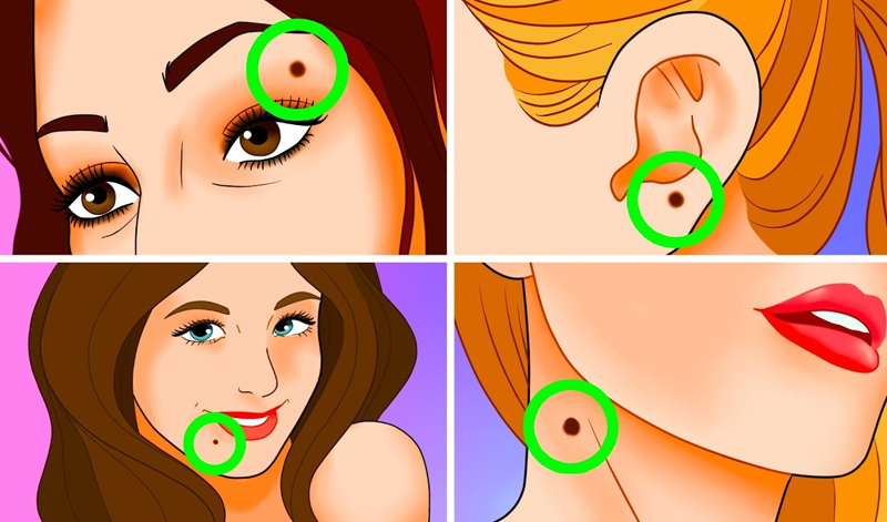 Here is What The Moles On Your Body Say About Your Personality