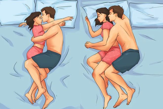 Nhìn tư thế ngủ biết ngay mức độ hạnh phúc của vợ chồng, tư thế cuối hay lục đục cãi vã nhất