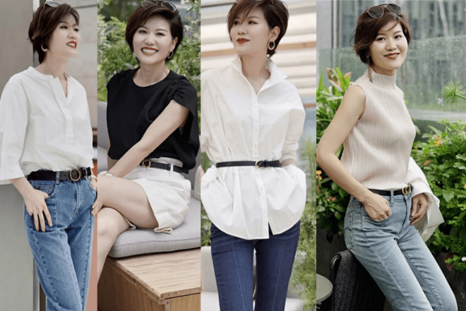 Phụ nữ tầm 45-50 tuổi đừng ăn mặc quá lỗi thời: Mặc đơn giản nhưng thanh lịch, thời trang hơn và tươi mới