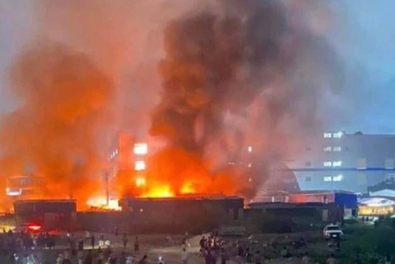 Cháy lớn tại Khu công nghiệp Quang Châu Bắc Giang, 1 người ra đi mãi mãi