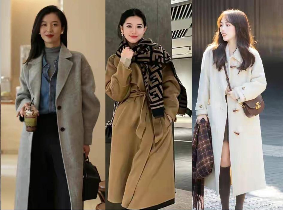 Phong cách thời trang phổ biến trong mùa Đông năm nay là áo khoác kết hợp với váy và quần vừa ấm áp, thoải mái lại vừa thời trang