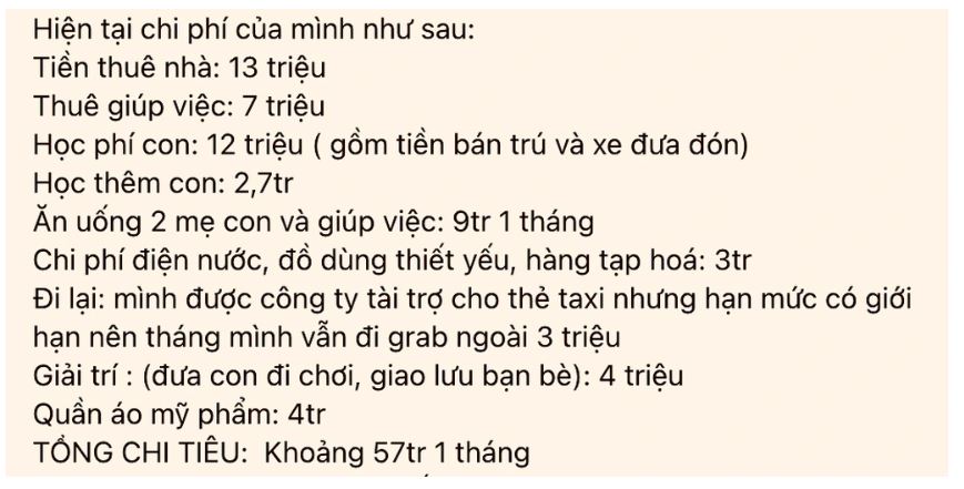 Mẹ đơn thân ở TPHCM không dám mua nhà vì tiêu gần 60 triệu đồng/tháng