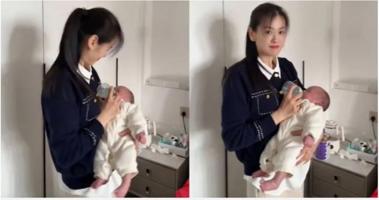 Nhan sắc bà nội 39 tuổi khiến dân mạng 'điên đảo', bế cháu mà tưởng bế con