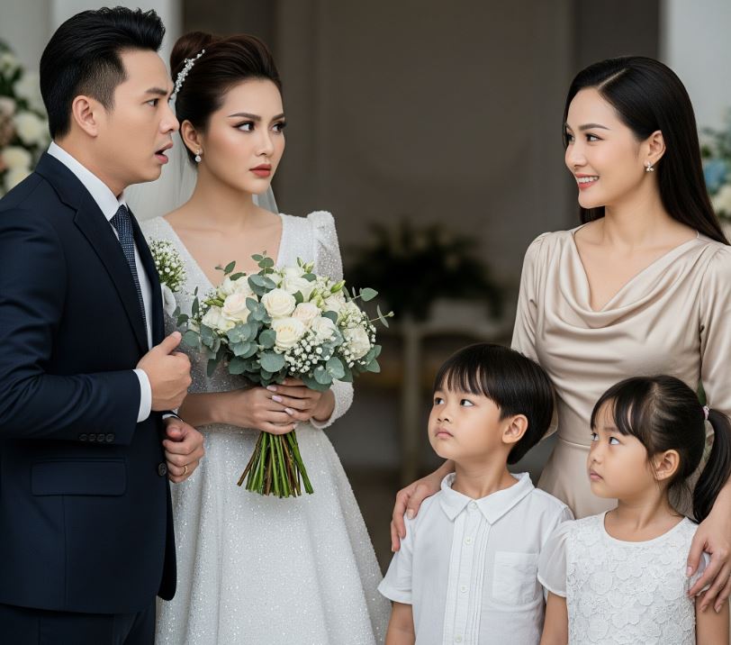 Tỷ phú mời vợ cũ đi đám cưới, không ngờ cô dắt theo 2 đứa trẻ giống anh như đúc khiến ai nấy s:ững s:ờ
