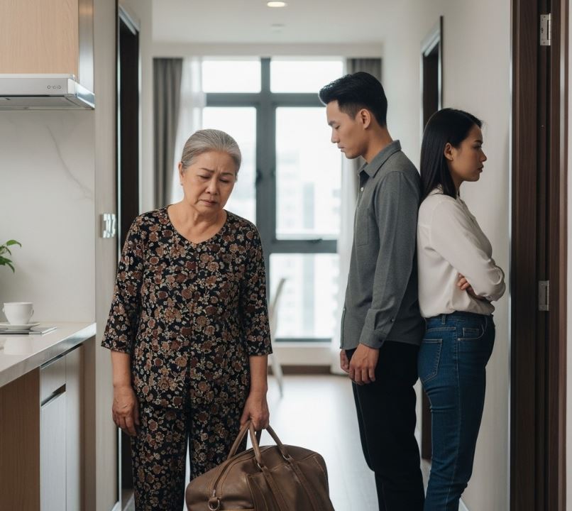 Năm tôi năm mươi hai tuổi, tôi nhận được một khoản tiền. Đang định nói ra. Trước cửa phòng con trai, tôi bất ngờ nghe thấy nó và con dâu đang bàn nhau làm sao để đ:uổi tôi đi