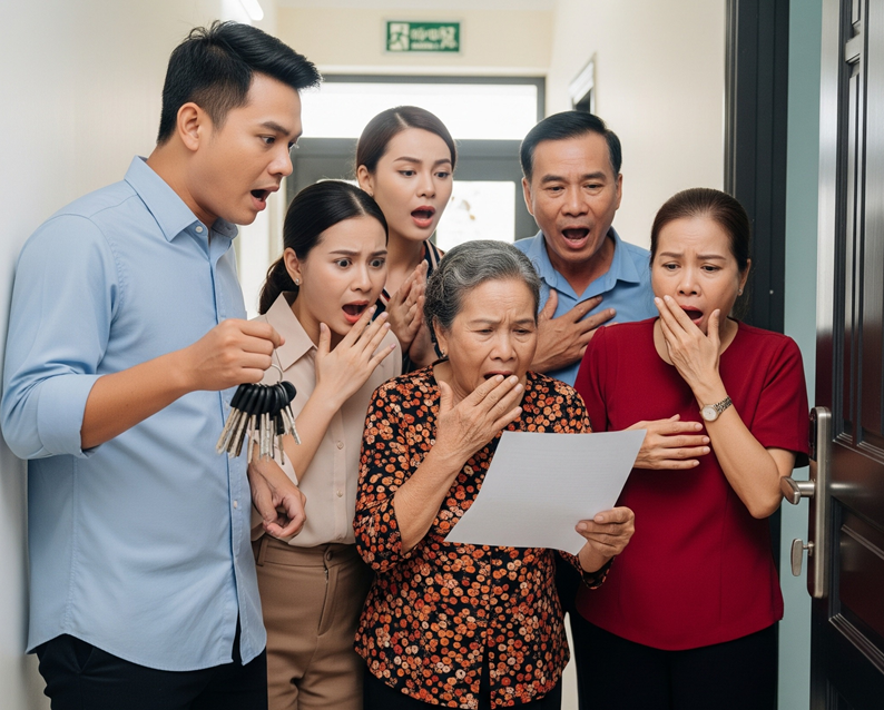 Vừa nhận chìa khóa nhà mới, chồng tôi l:én phát 5 bộ cho nhà chồng – tôi thay khóa và treo một tấm bảng trước cửa…