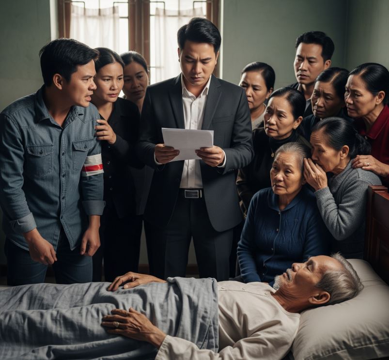 Người bác ruột vốn giàu có nhưng không có con cái, ông lập sẵn di chúc để lại khối tài sản kếch xù trị giá 30 tỷ đồng