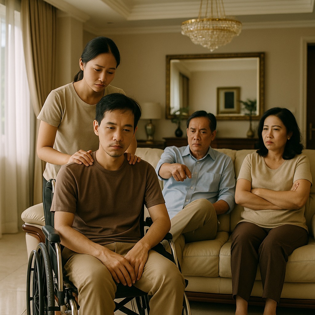 Cưới người chồng t;/ật ng;/uyền nhà giàu để trả nợ “cứu” cha, cô bị nhà chồng khi;/nh r;ẻ suốt 7 năm trời, đến ngày anh đứng dậy đi lại, câu nói đầu tiên của anh khiến cả nhà phải c;/hết lặng…