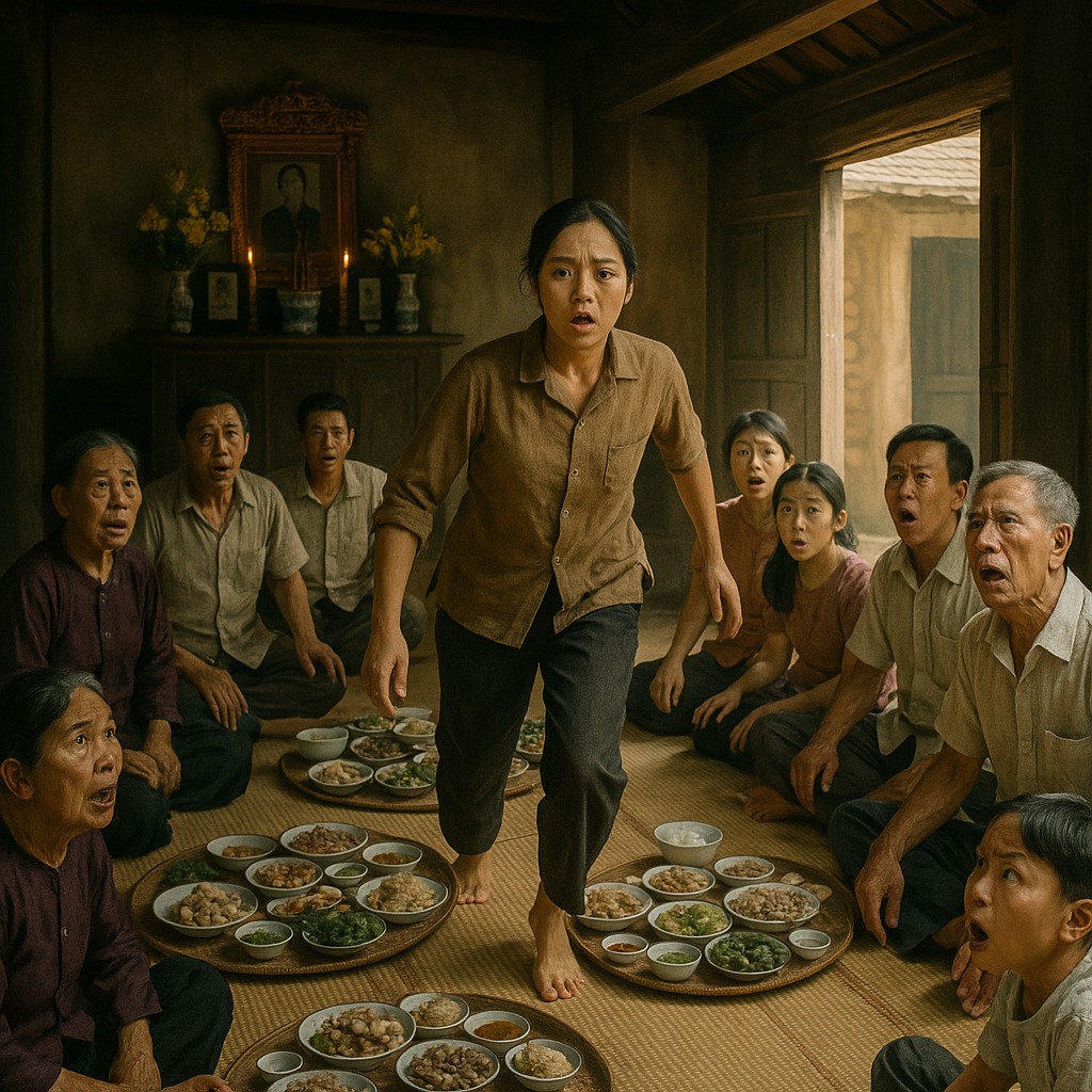 Gia đình nhà chồng không cho con dâu bước vào nhà chính suốt 7 năm vì chử;/a trước, đám giỗ năm nào cô cũng phải ăn dưới bếp, nào ngờ đến năm thứ 8 cả nhà chồng đang ăn thì ai nấy đều mé/o mồm t-ru tr-/éo, cô chạy lên thì bà;/ng hoà;/ng phát hiện ra dưới mâm cỗ toàn là…