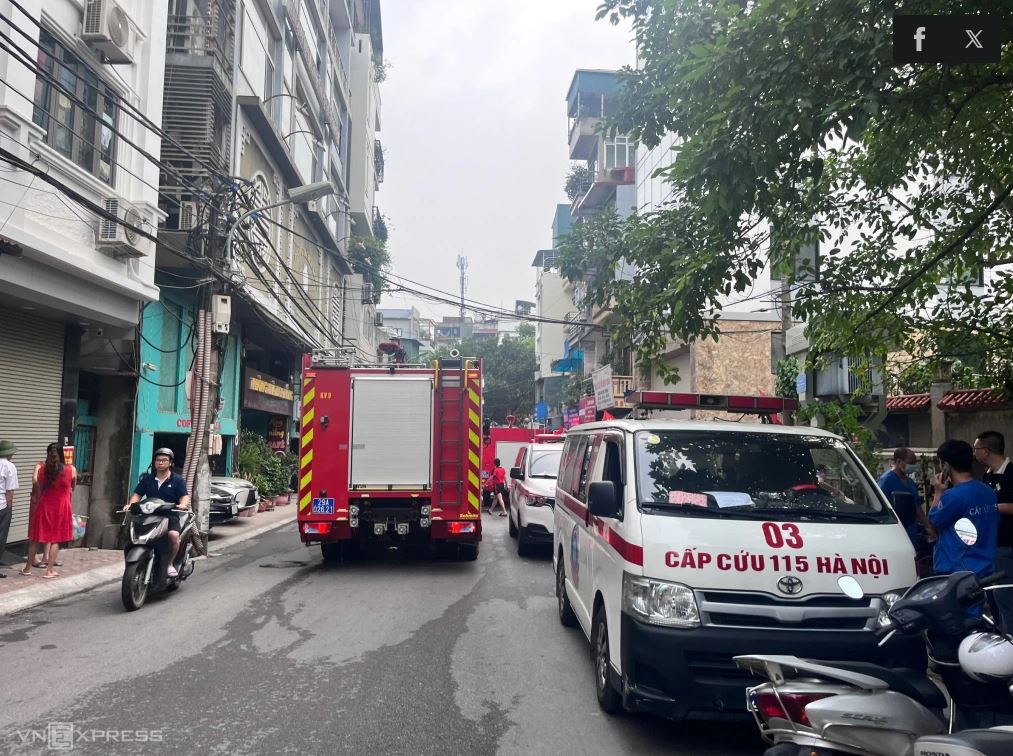 Cháy nhà ở Hà Nội, 5 người tuvong