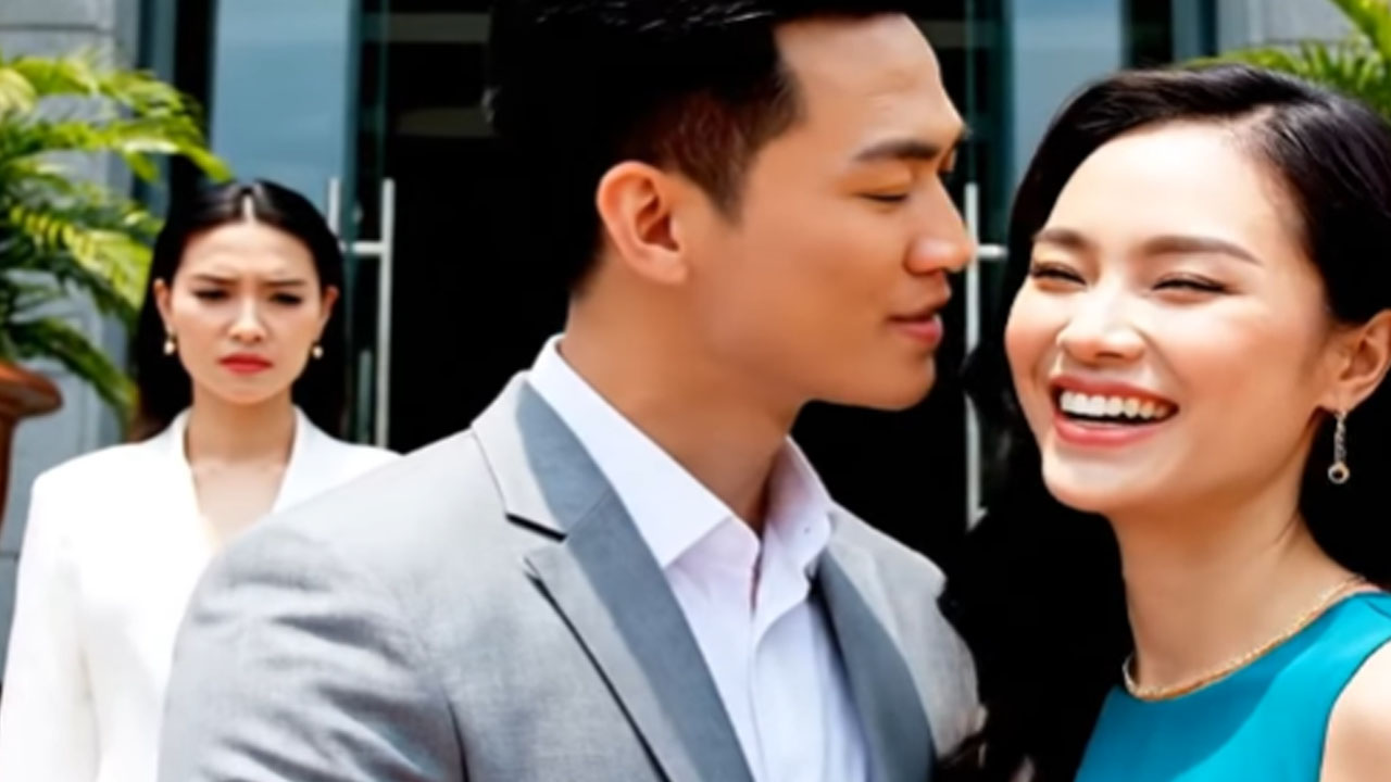 Vừa bước từ tòa án ra sau khi ly hôn, người đàn ông lập tức ôm nhân tình và lên mặt với người vợ cũ