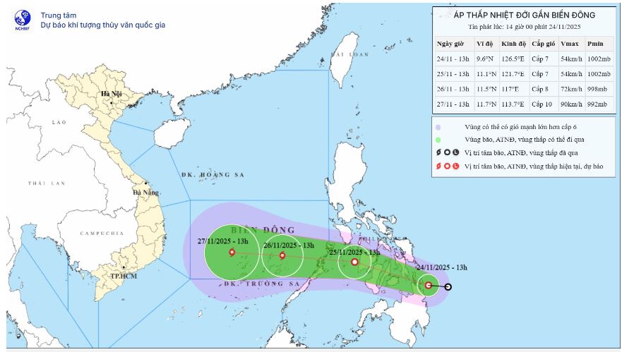 Biển Đông khả năng có bão số 15: Công điện khẩn gửi 14 tỉnh thành