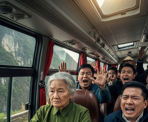 Chiếc xe khách đang bon bon trên đường đèo thì “khực” 1 tiếng, bác tài gục xuống vô lăng, chiếc xe lao thẳng như mất phanh